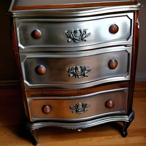 Очистка старинной мебели от восковых мастик: использование уайт-спирита и металлической ваты (стальной шерсти)