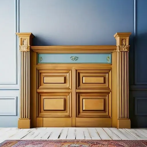 Upcycling старой деревянной двери: создание уникального изголовья для двуспальной кровати